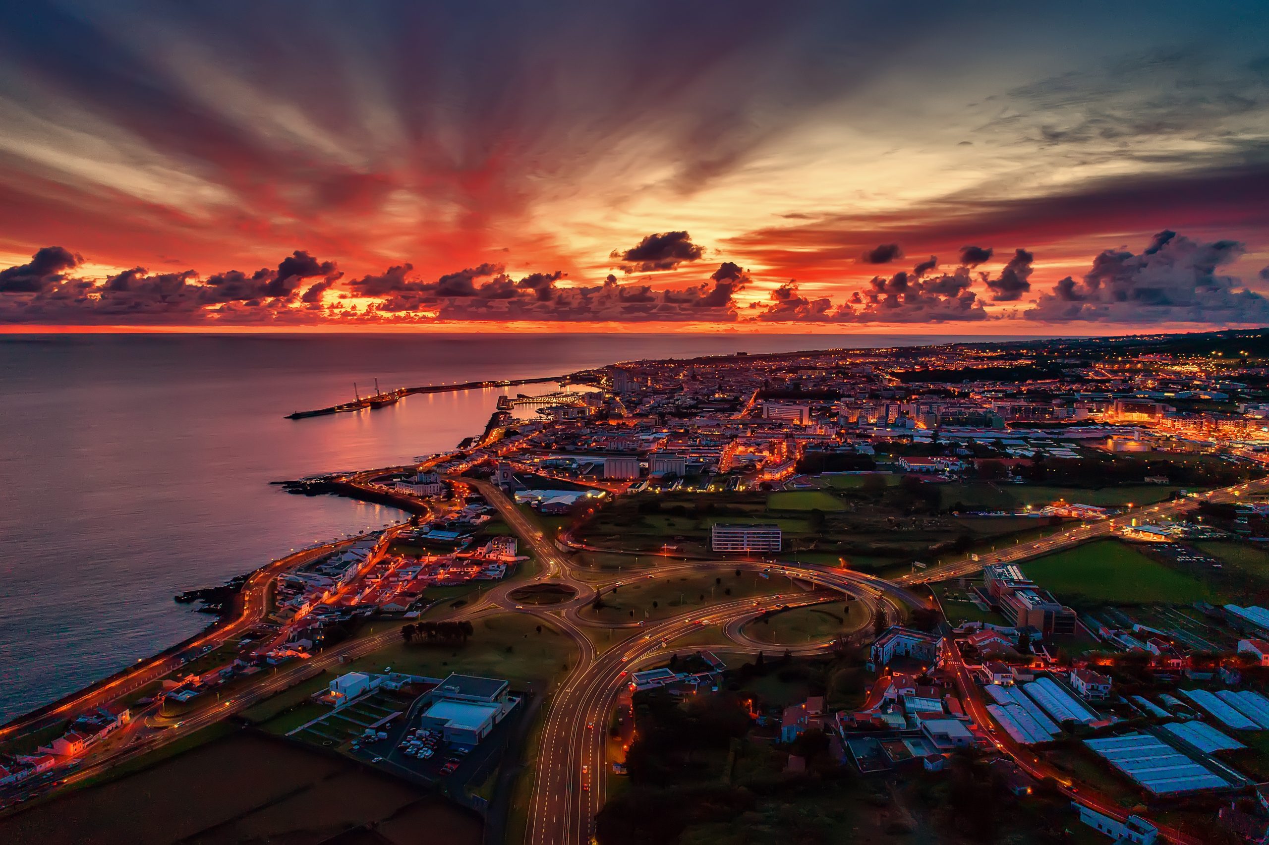 David Rodrigues | Amazing drone photo over the Ponta Delgada city