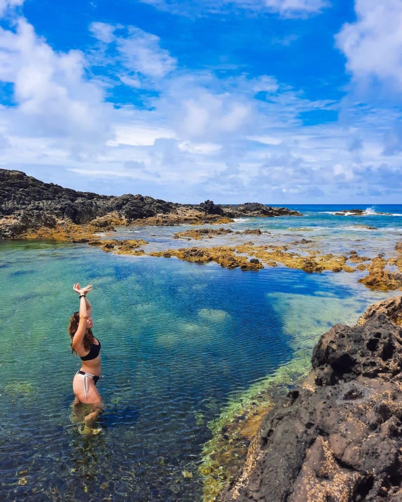 @biancapires97 | Enjoying the clear waters of Anjos